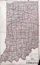 Indiana Sectional and Township Map, Dearborn County 1875
